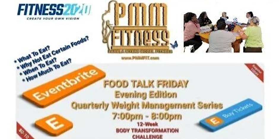 Weight Management 101: FOOD TALK FRIDAY @ Fitness2020 Eagle’s Landing