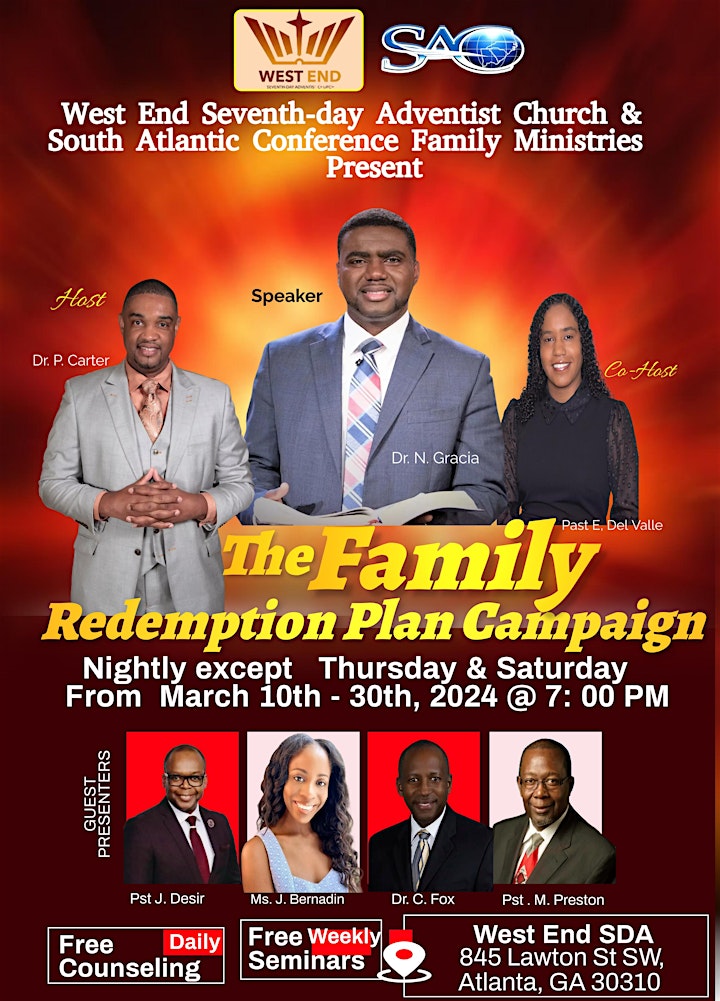 The Family Redemption Plan & Mental Health Revival Series