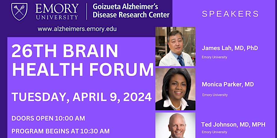 26th Emory Brain Health Forum In-person at the Carter Center