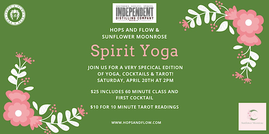 Hops & Flow Spirit Yoga and Tarot at Independent Distilling!