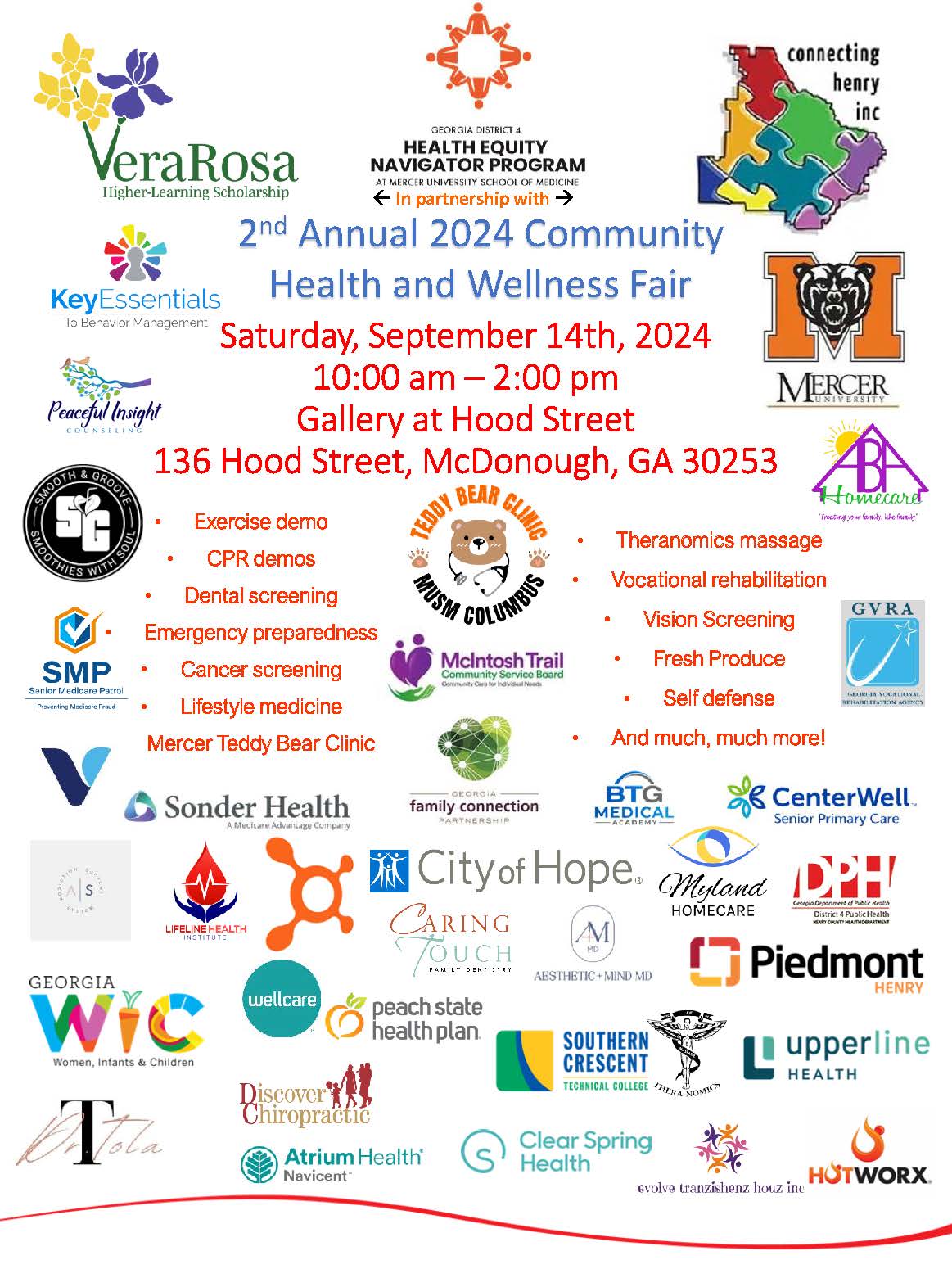 2nd Annual Community Health and Wellness Fair