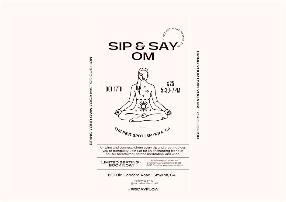 Sip & Say Om