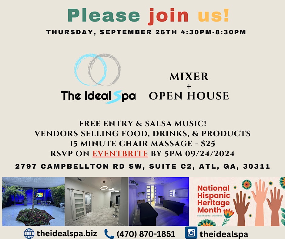 The Ideal Spa Mixer + Open House